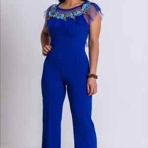 Royal blue jumpsuit